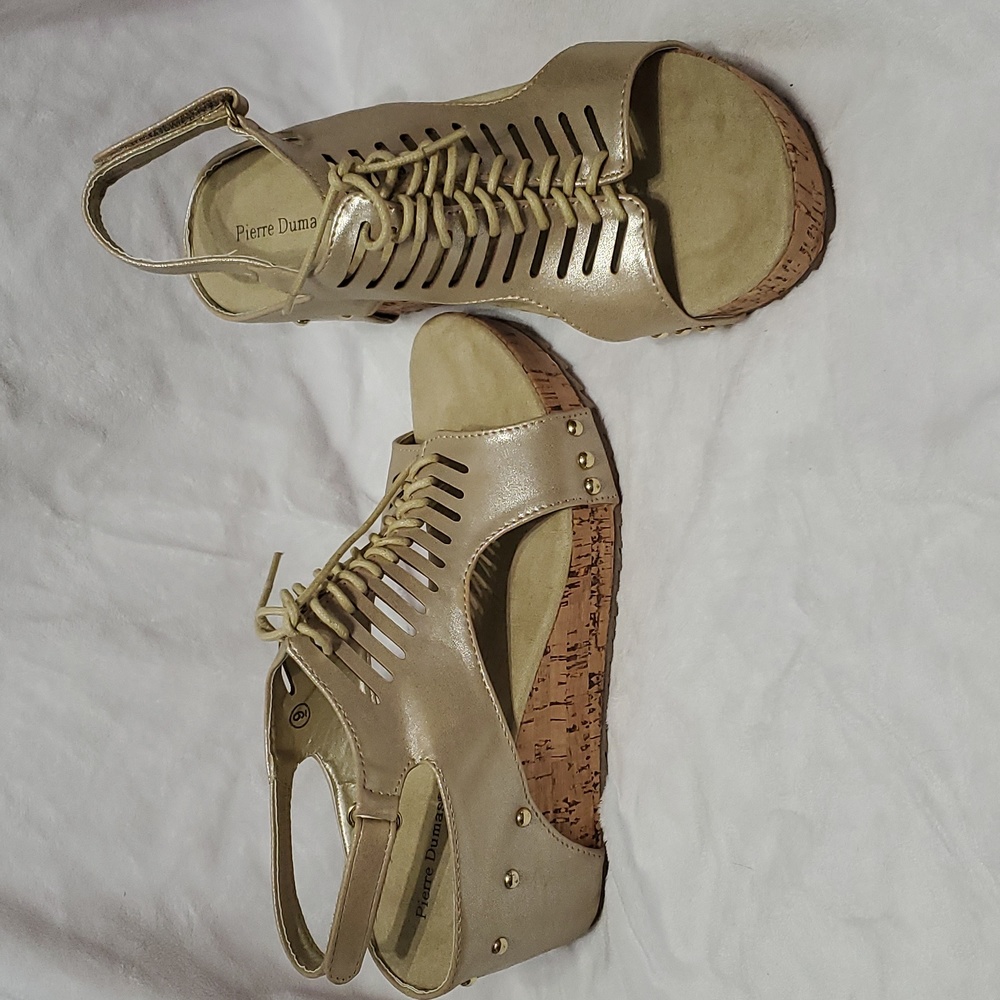 Pierre Dumas Giselle Gold Sandal